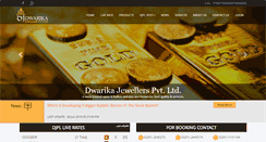 Desktop Screenshot of dwarikajewellers.com